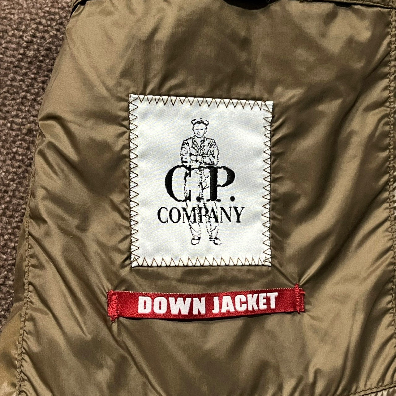 C.P.COMPANY(シーピーカンパニー) goggle down knit jacket ゴーグル ダウン ニット ジャケット マウンテンパーカー 05CMKN024A 48(L程度) ブラウン