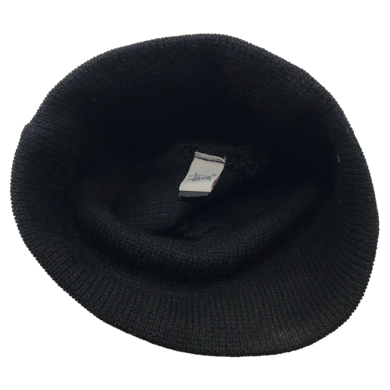STUSSY(ステューシー) 00's ラスタカラー ビーニー ニット帽 帽子 ブラック×イエロー×レッド×グリーン Y2K