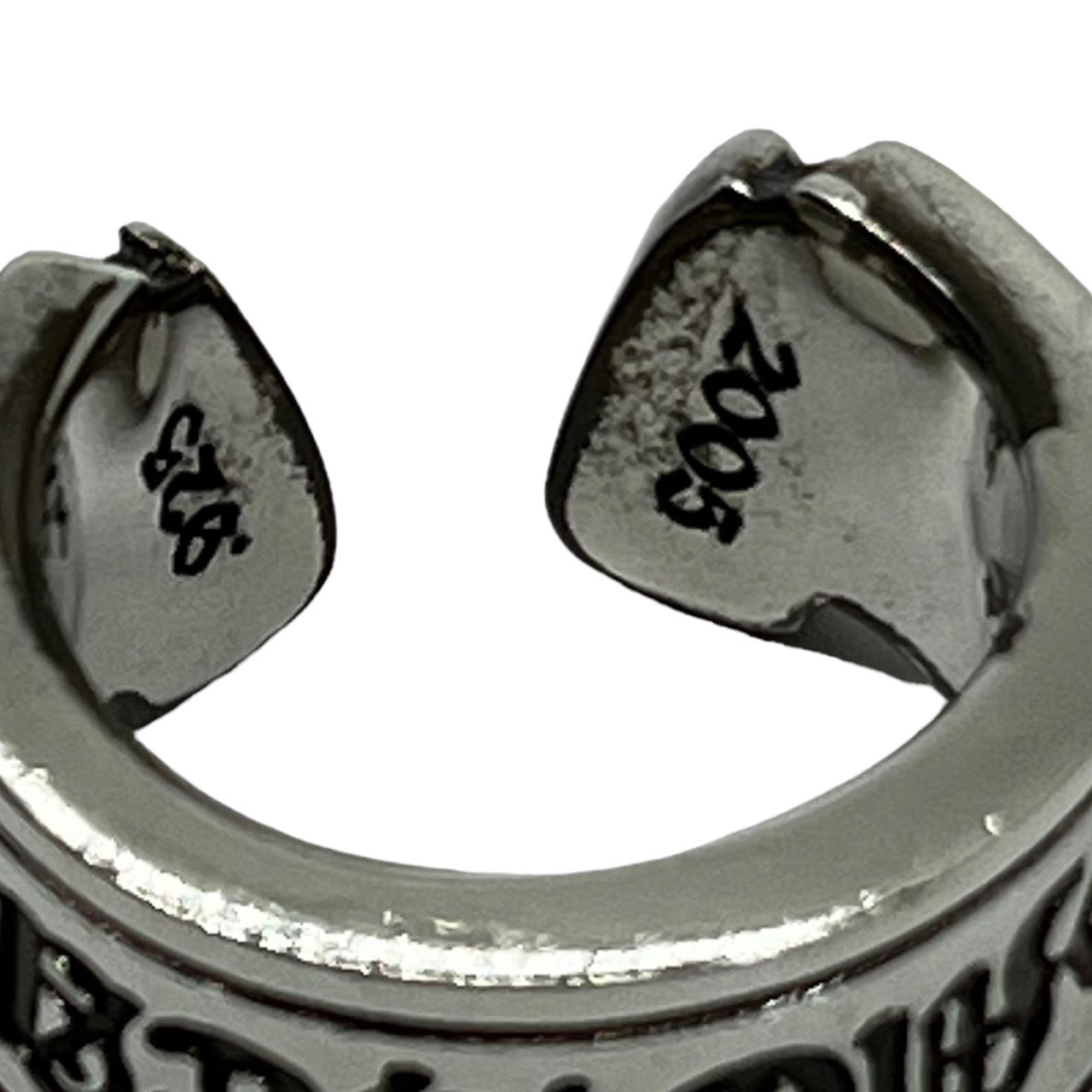 CHROME HEARTS(クロムハーツ) SCROLL LABEL RING スクロールラベル ...