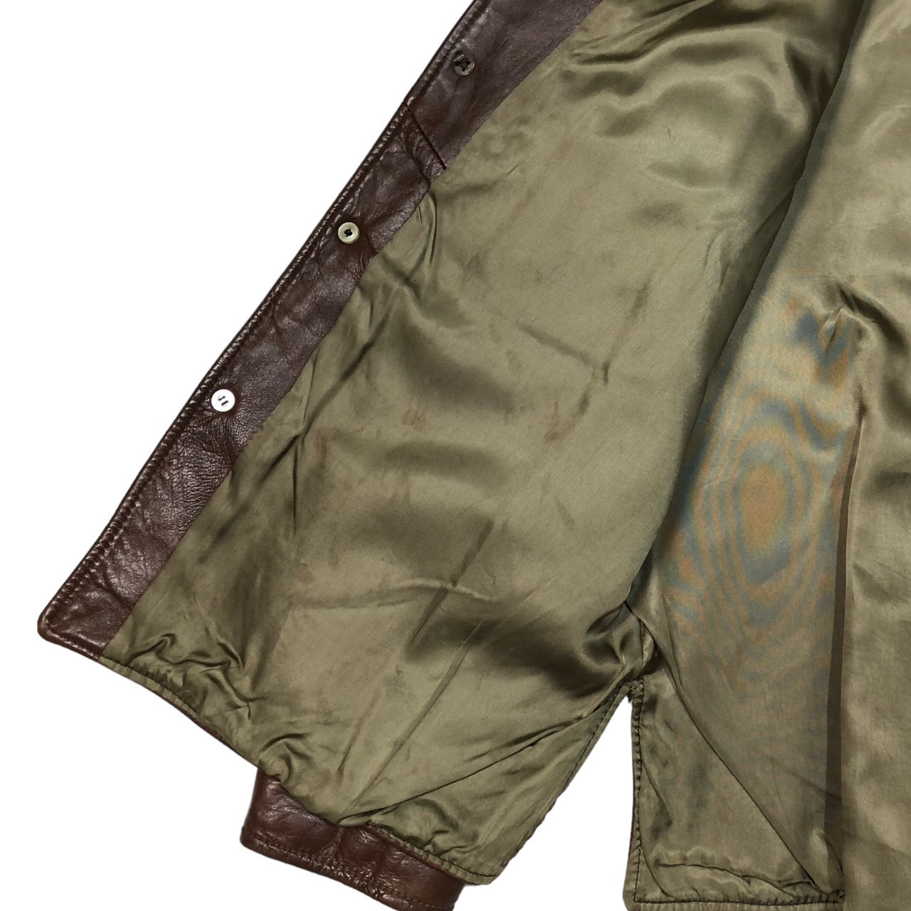 californian(カルフォルニア) 70's ヴィンテージレザーシャツジャケット 42(XL程度) ブラウン 70年代
