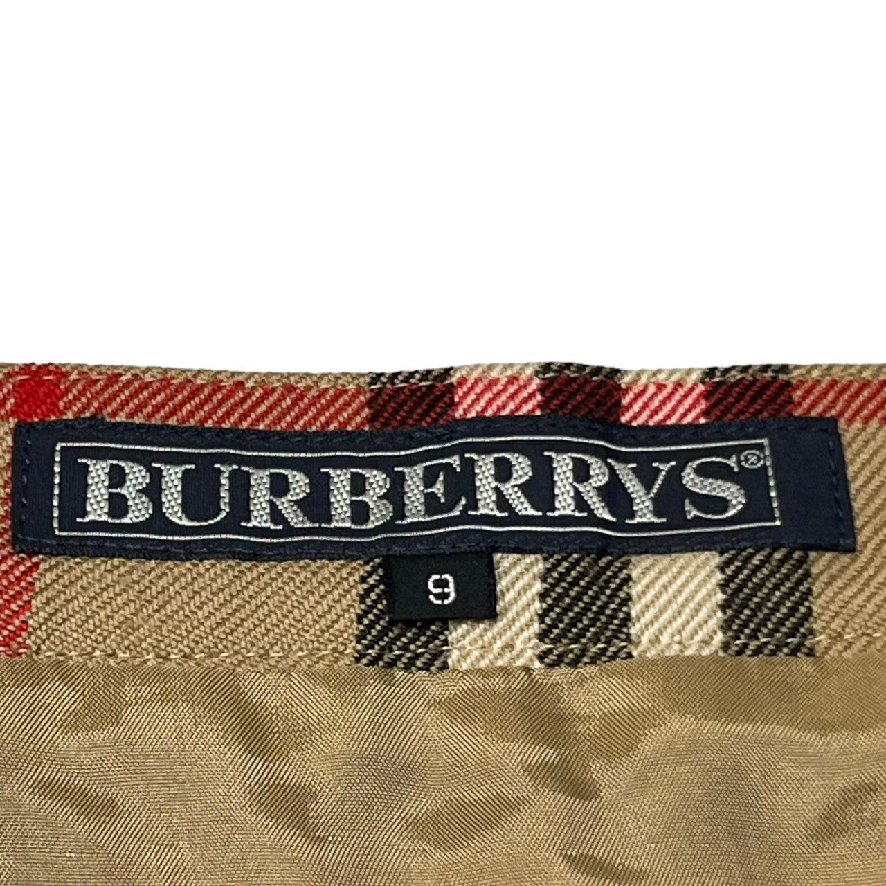 Burberrys(バーバリーズ) 80's ノヴァチェック ヴィンテージ プリーツ スカート ロング FXA07-001 9AR(M程度) ベージュ