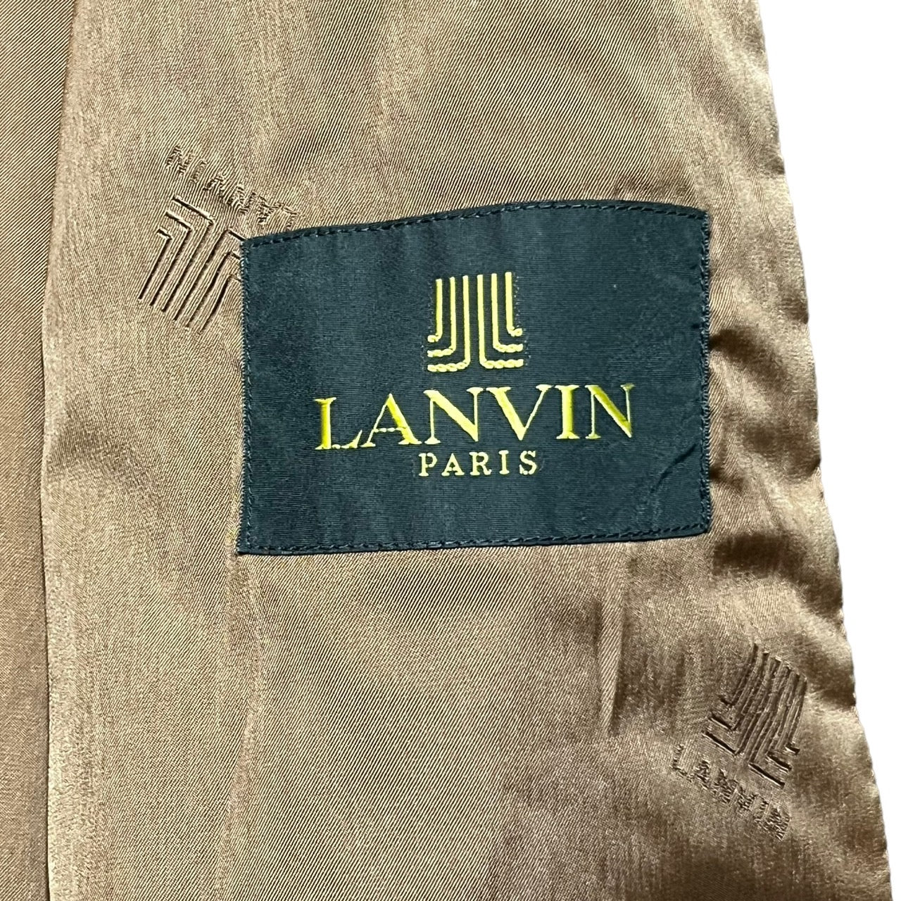 LANVIN(ランバン) 90~00's Cashmere blend wool coat with stainless steel collar/カシミヤ混ウールステンカラーコート SIZE表記無し(L程度) ネイビー