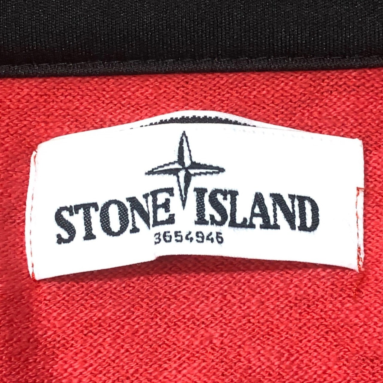STONE ISLAND(ストーンアイランド) 13SS Zip up knit jacket ジップアップ ニット ジャケット パーカー マウンテンパーカー 5815529B0 S レッド ワッペン