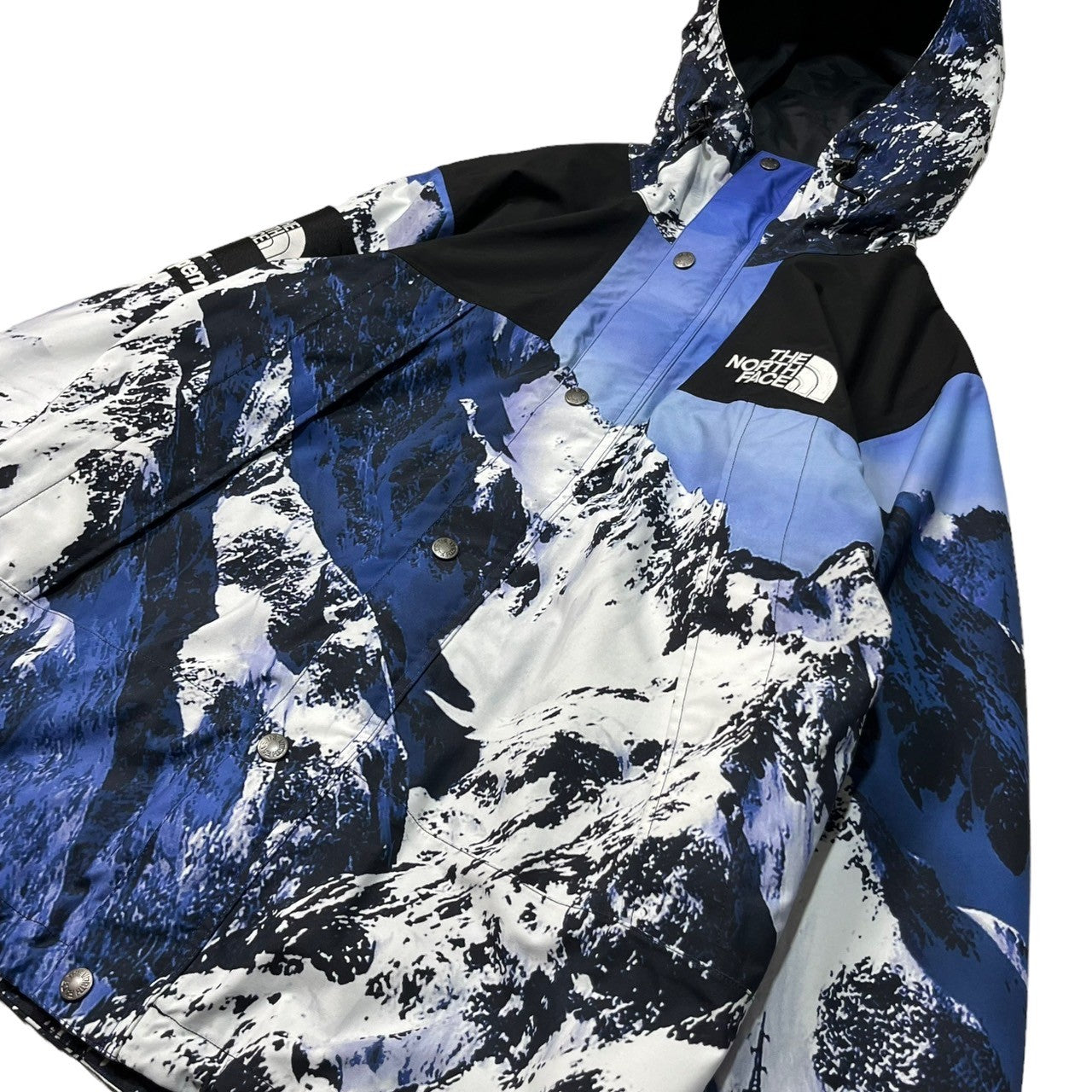 SUPREME×THE NORTH FACE(シュプリーム×ザノースフェイス) 17AW MOUTAIN PARKA マウンテンパーカー ジャケット  雪山 NP61701I S ブルー×ブラック