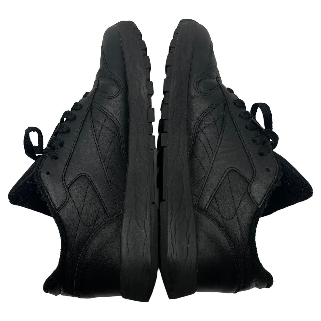 MAISON MARGIELA×Reebok (メゾンマルジェラ×リーボック) TABI SHOES SNEAKER BLACK CLASSIC LEATHER PROJECT 0 CL/足袋/タビシューズ/クラシックレザー H04864 SIZE 27.0cm ブラック 箱付/ソックス・袋無し