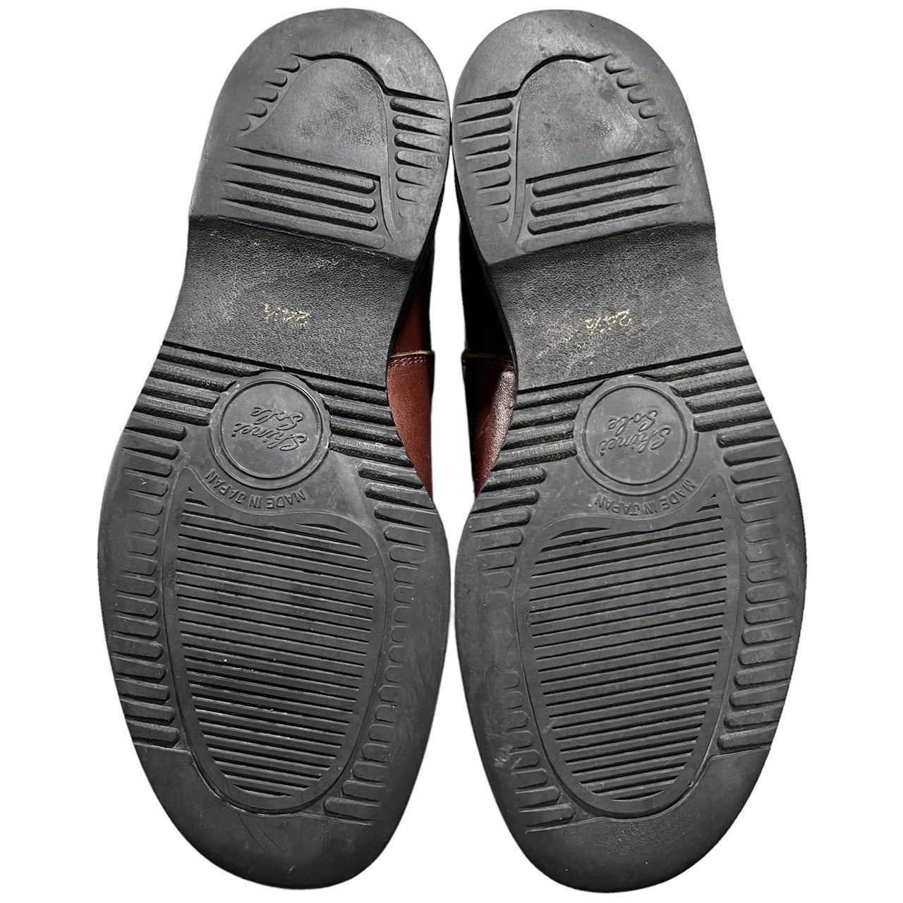 COMME des GARCONS HOMME PLUS(コムデギャルソンオムプリュス) 03AW カーブ期 Center zip side gore boots センタージップ サイドゴア ブーツ 革靴 24 1/2 (24.5cm程度) ブラウン 日本製 2003AW「大人の不良」